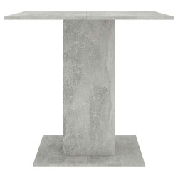 Table à manger Gris béton 80x80x75 cm bois d'ingénierie 582098582098
