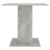 Table à manger Gris béton 80x80x75 cm bois d'ingénierie 582098582098