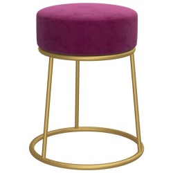 Tabouret rond Violet Velours 582099582099
