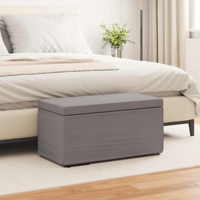 Tabouret Taupe 81 x 41 x 40 cm Tissu et bois stratifié 582100582100
