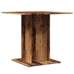 Table à manger vieux bois 80 x 80 x 75 cm bois d'ingénierie 582101582101