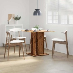 Table à manger vieux bois 80 x 80 x 75 cm bois d'ingénierie 582101582101