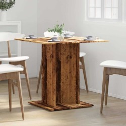 Table à manger vieux bois 80 x 80 x 75 cm bois d'ingénierie 582101582101