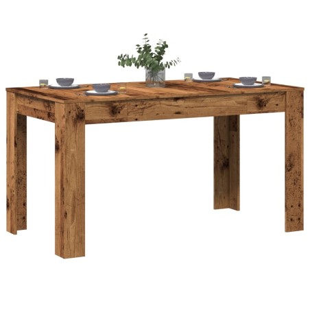 Table à manger vieux bois 140x74,5x76 cm bois d'ingénierie 582102582102