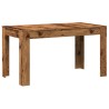 Table à manger vieux bois 140x74,5x76 cm bois d'ingénierie 582102582102