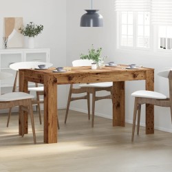 Table à manger vieux bois 140x74,5x76 cm bois d'ingénierie 582102582102