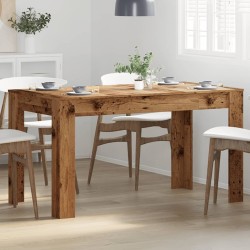 Table à manger vieux bois 140x74,5x76 cm bois d'ingénierie 582102582102