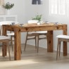 Table à manger vieux bois 140x74,5x76 cm bois d'ingénierie 582102582102