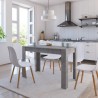 Table à manger Gris béton 120x60x76 cm Bois d'ingénierie 582104582104