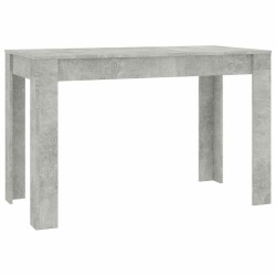 Table à manger Gris béton 120x60x76 cm Bois d'ingénierie 582104582104