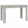 Table à manger Gris béton 120x60x76 cm Bois d'ingénierie 582104582104