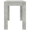 Table à manger Gris béton 120x60x76 cm Bois d'ingénierie 582104582104
