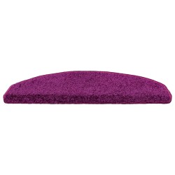 Tapis d'escalier auto-adhésifs 15 pcs Violet 80 x 24,5 x 3,5 cm 582105582105