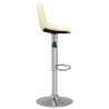 Tabourets de bar lot de 2 crème tissu 582106582106