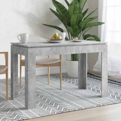 Table à manger Gris béton 120x60x76 cm Bois d'ingénierie 582107582107
