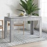 Table à manger Gris béton 120x60x76 cm Bois d'ingénierie 582107582107