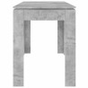 Table à manger Gris béton 120x60x76 cm Bois d'ingénierie 582107582107
