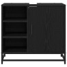 Cabinet de salle de bain avec porte Chêne noir 65 x 33 x 60 cm 582116582116