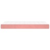 Matelas de lit à ressorts ensachés fermeté moyenne Rose 80x200x20 cm Velours 582117582117