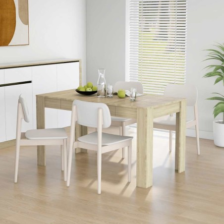 Table à manger Chêne sonoma 140x74,5x76 cm Bois d'ingénierie 582125582125