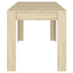 Table à manger Chêne sonoma 140x74,5x76 cm Bois d'ingénierie 582125582125