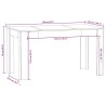 Table à manger Chêne sonoma 140x74,5x76 cm Bois d'ingénierie 582125582125