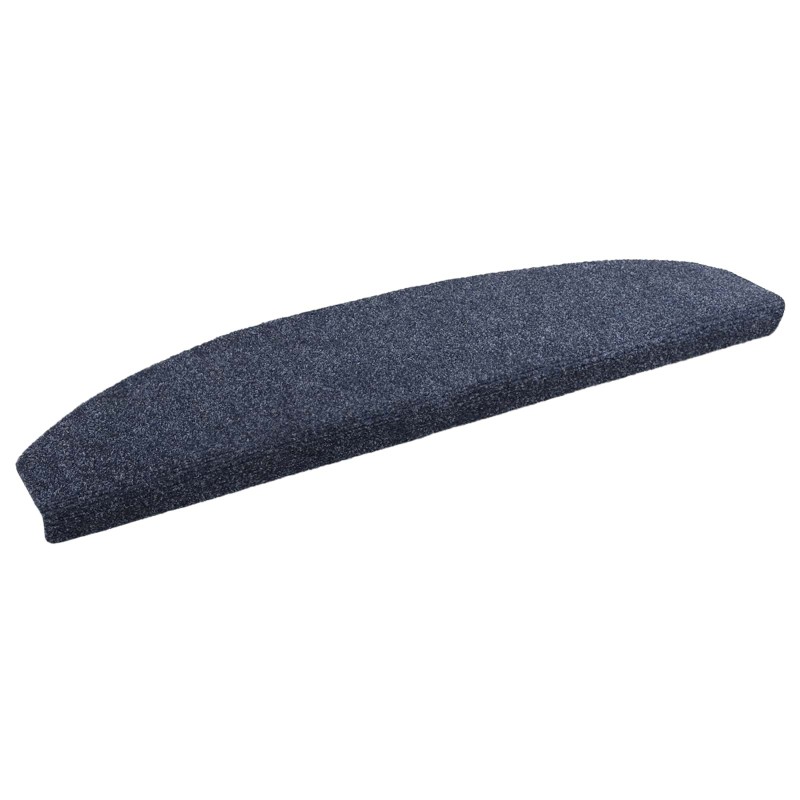 Tapis d'escalier auto-adhésifs 15 pcs Bleu 80 x 24,5 x 3,5 cm 582136582136