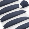 Tapis d'escalier auto-adhésifs 15 pcs Bleu 80 x 24,5 x 3,5 cm 582136582136