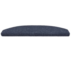 Tapis d'escalier auto-adhésifs 15 pcs Bleu 80 x 24,5 x 3,5 cm 582136582136