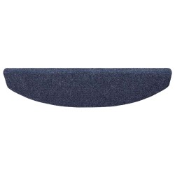 Tapis d'escalier auto-adhésifs 15 pcs Bleu 80 x 24,5 x 3,5 cm 582136582136