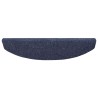 Tapis d'escalier auto-adhésifs 15 pcs Bleu 80 x 24,5 x 3,5 cm 582136582136