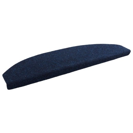 Tapis d'escalier auto-adhésifs 15 pcs Bleu marine 582138582138