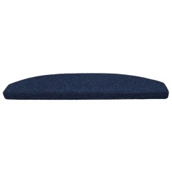 Tapis d'escalier auto-adhésifs 15 pcs Bleu marine 582138582138
