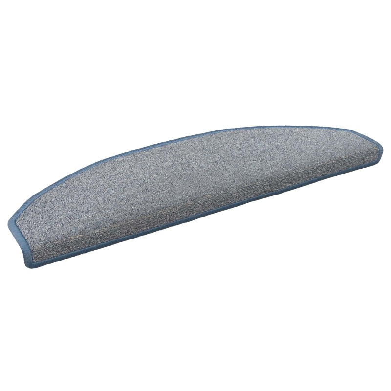 Tapis d'escalier auto-adhésifs 15 pcs Gris clair et bleu 582139582139