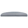Tapis d'escalier auto-adhésifs 15 pcs Gris clair et bleu 582139582139