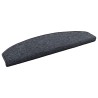 Tapis d'escalier auto-adhésifs 15 pcs Gris foncé et bleu 582140582140