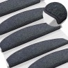 Tapis d'escalier auto-adhésifs 15 pcs Gris foncé et bleu 582140582140