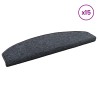 Tapis d'escalier auto-adhésifs 15 pcs Gris foncé et bleu 582140582140