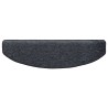 Tapis d'escalier auto-adhésifs 15 pcs Gris foncé et bleu 582140582140