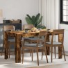 Table à manger chêne fumé 140x74,5x76 cm bois d'ingénierie 582141582141