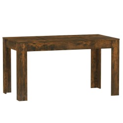 Table à manger chêne fumé 140x74,5x76 cm bois d'ingénierie 582141582141