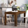 Table à manger chêne fumé 140x74,5x76 cm bois d'ingénierie 582141582141