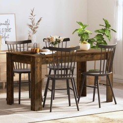 Table à manger chêne fumé 140x74,5x76 cm bois d'ingénierie 582141582141