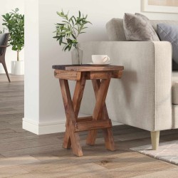 Tabouret Naturel 30 x 30 x 48 cm Bois massif de récupération 582143582143