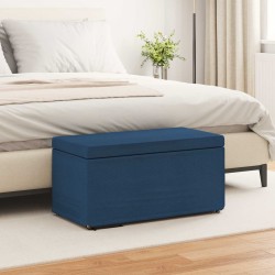 Tabouret Bleu 81 x 41 x 40 cm Tissu et bois stratifié 582144582144