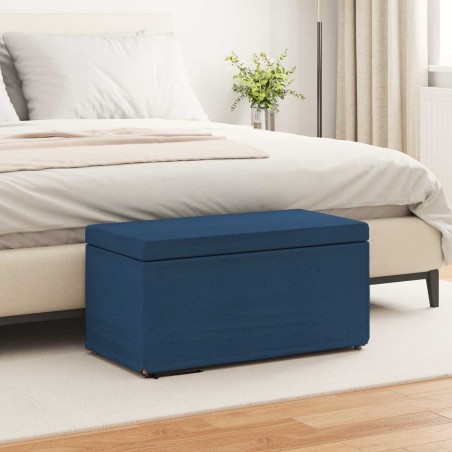 Tabouret Bleu 81 x 41 x 40 cm Tissu et bois stratifié 582144582144