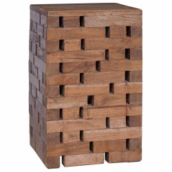 Tabouret Naturel 29 x 29 x 48 cm Bois massif de récupération 582145582145