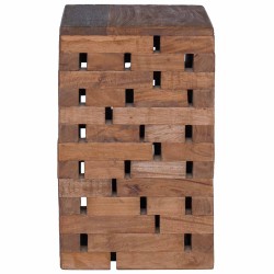 Tabouret Naturel 29 x 29 x 48 cm Bois massif de récupération 582145582145