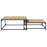 Table basse 2 pcs Chêne artisanal 80 x 80 x 35 cm 582148582148
