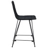 Tabouret de bar 2 pcs Noir 44 x 54 x 96 cm Rattan et Acier 582150582150